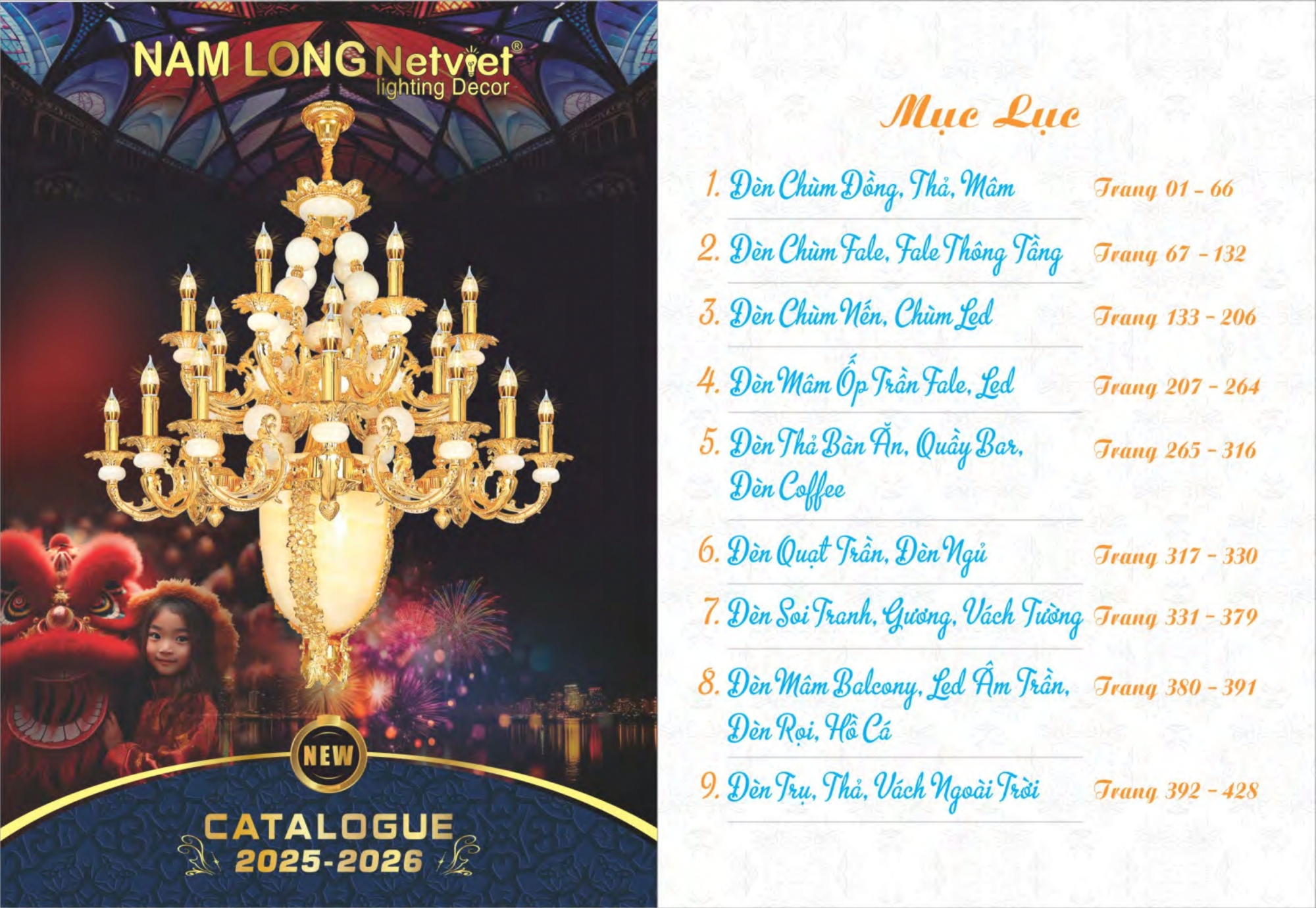 Bảng giá đèn trang trí Nam Long